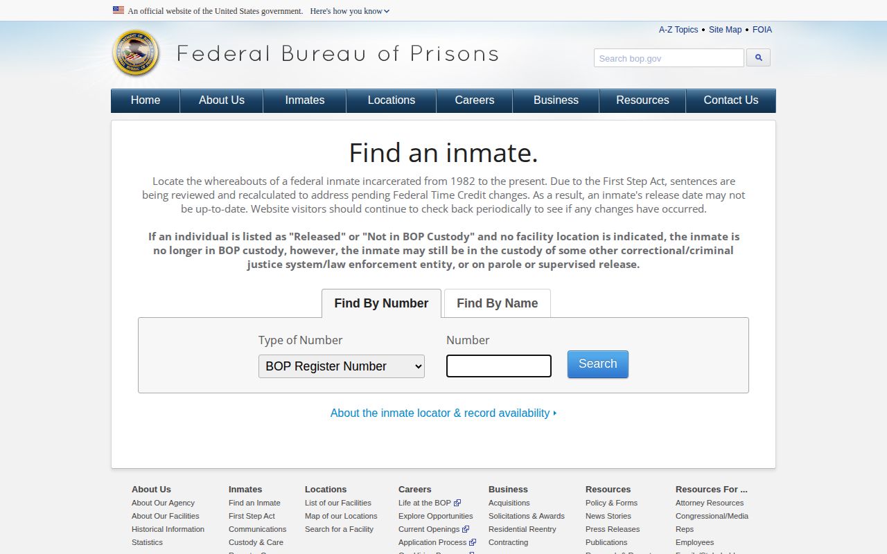 Federal release search option for Noble County custody transfers